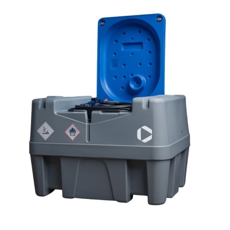 440 literes gázolajtartály, ADR mentes, zárható védőtetővel