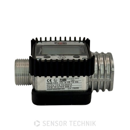 PIUSI K24 - Digitális, nagy méretű LCD kijelző – 90°-ban elforgatható. Átfolyásmérő